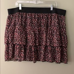 Floral Tiered Skirt